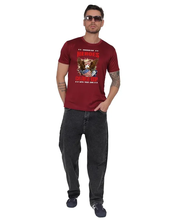 Brown_Cotton_Printed_Crew_Neck_Half_Sleeve_T-Shirt_For_Men