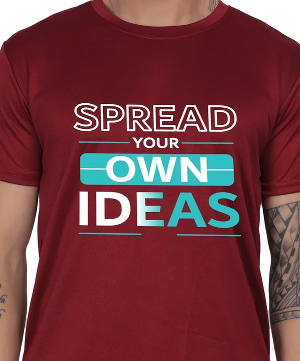 Brown_Cotton_Printed_Crew_Neck_Half_Sleeve_T-Shirt_For_Men
