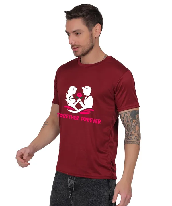 Brown_Cotton_Printed_Crew_Neck_Half_Sleeve_T-Shirt_For_Men