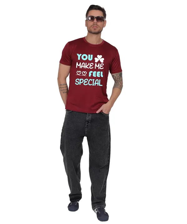 Brown_Cotton_Printed_Crew_Neck_Half_Sleeve_T-Shirt_For_Men