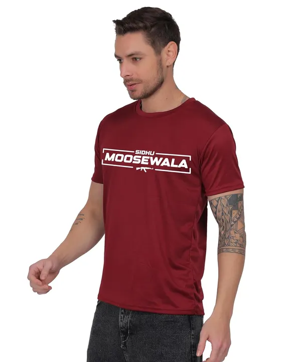 Brown_Cotton_Printed_Crew_Neck_Half_Sleeve_T-Shirt_For_Men