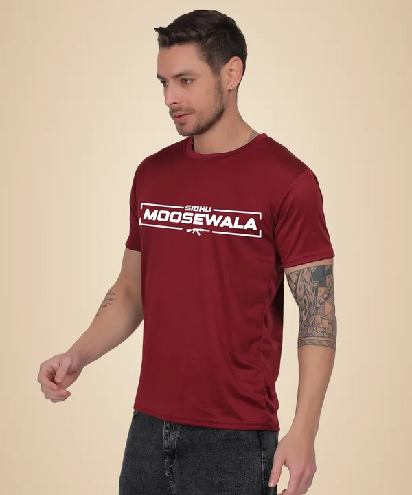 Brown_Cotton_Printed_Crew_Neck_Half_Sleeve_T-Shirt_For_Men
