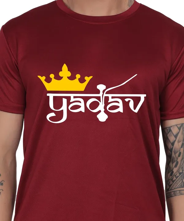 Brown_Cotton_Printed_Crew_Neck_Half_Sleeve_T-Shirt_For_Men