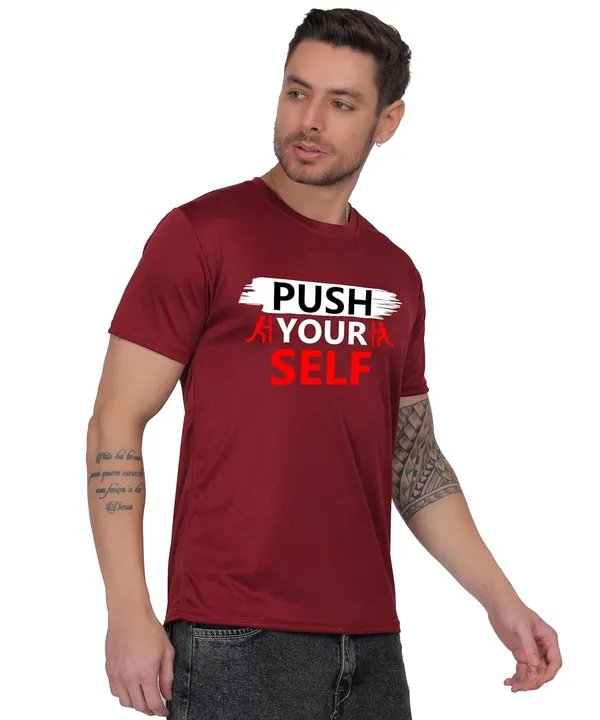Brown_Cotton_Printed_Crew_Neck_Half_Sleeve_T-Shirt_For_Men