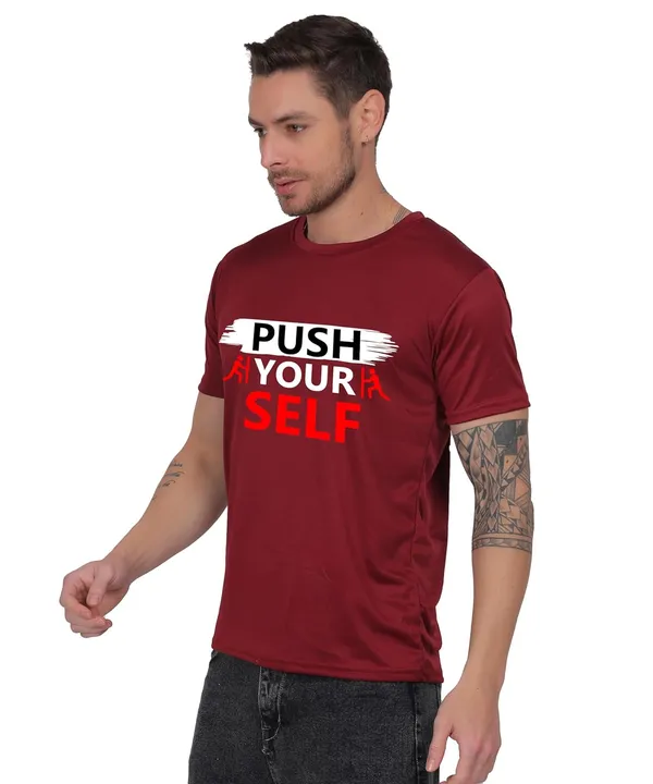 Brown_Cotton_Printed_Crew_Neck_Half_Sleeve_T-Shirt_For_Men
