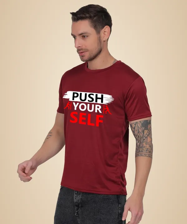 Brown_Cotton_Printed_Crew_Neck_Half_Sleeve_T-Shirt_For_Men