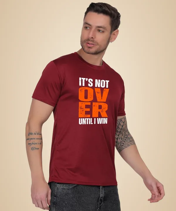 Brown_Cotton_Printed_Crew_Neck_Half_Sleeve_T-Shirt_For_Men