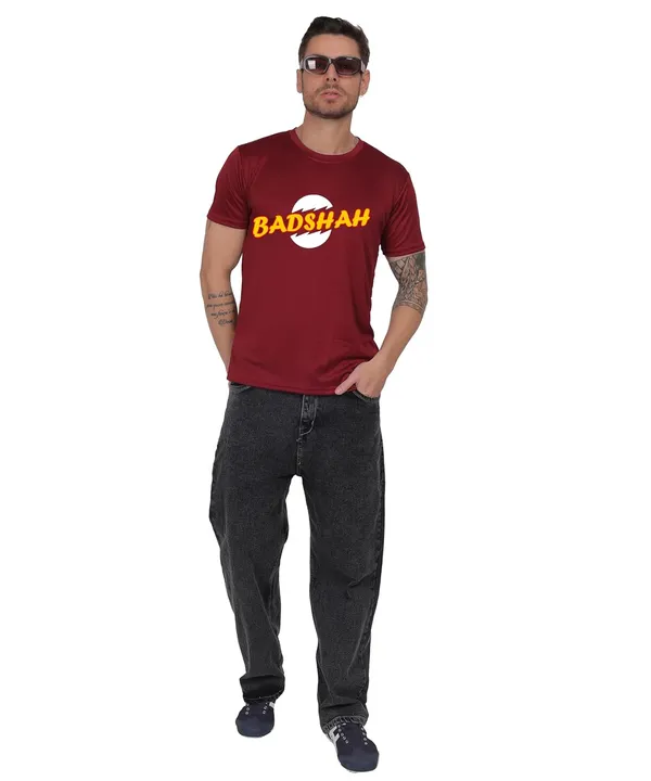 Brown_Cotton_Printed_Crew_Neck_Half_Sleeve_T-Shirt_For_Men