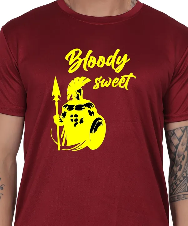 Brown_Cotton_Printed_Crew_Neck_Half_Sleeve_T-Shirt_For_Men