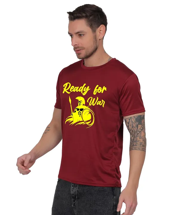 Brown_Cotton_Printed_Crew_Neck_Half_Sleeve_T-Shirt_For_Men