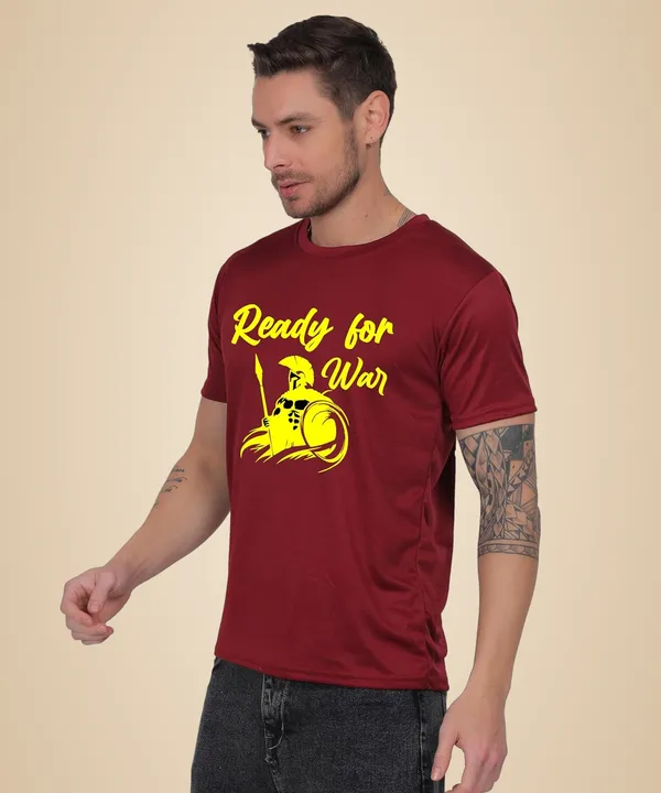 Brown_Cotton_Printed_Crew_Neck_Half_Sleeve_T-Shirt_For_Men