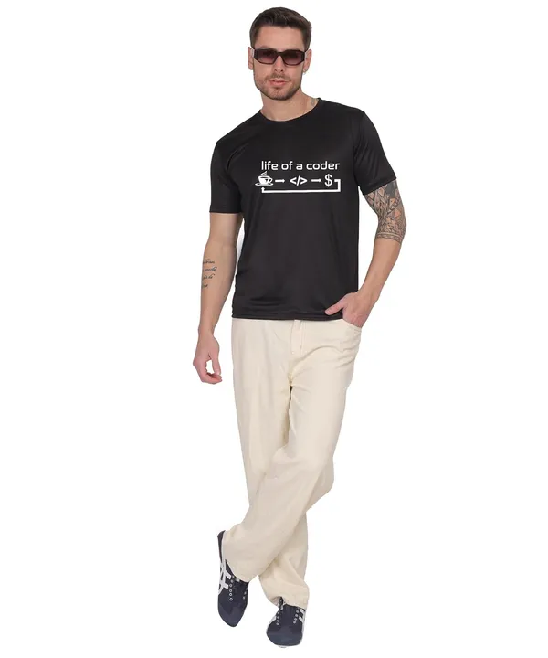 Brown_Cotton_Printed_Crew_Neck_Half_Sleeve_T-Shirt_For_Men