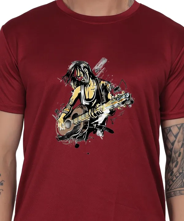Brown_Cotton_Printed_Crew_Neck_Half_Sleeve_T-Shirt_For_Men