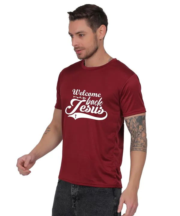 Brown_Cotton_Printed_Crew_Neck_Half_Sleeve_T-Shirt_For_Men