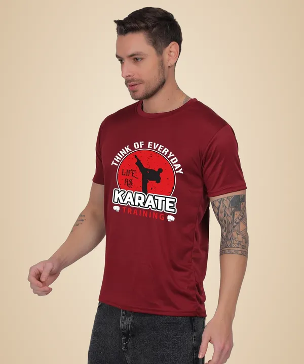 Brown_Cotton_Printed_Crew_Neck_Half_Sleeve_T-Shirt_For_Men