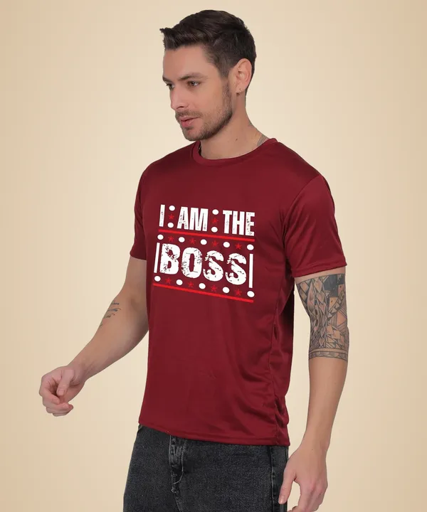 Brown_Cotton_Printed_Crew_Neck_Half_Sleeve_T-Shirt_For_Men