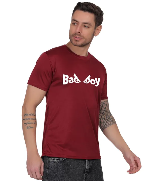 Brown_Cotton_Printed_Crew_Neck_Half_Sleeve_T-Shirt_For_Men
