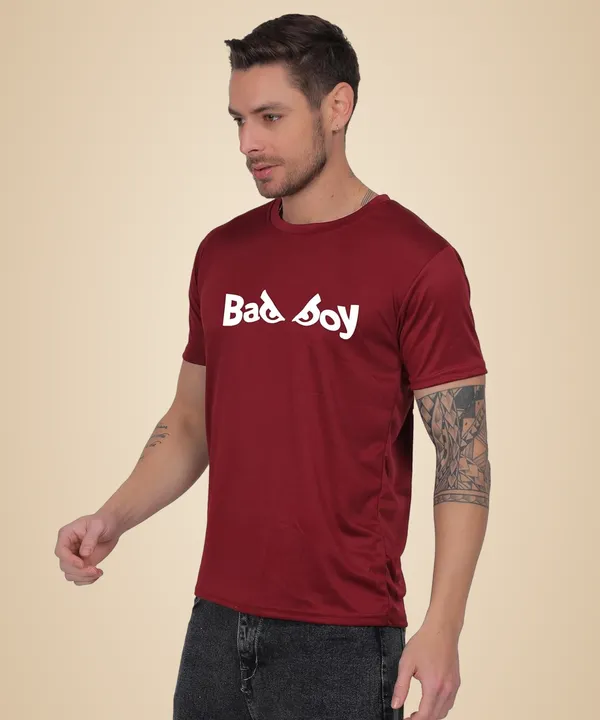 Brown_Cotton_Printed_Crew_Neck_Half_Sleeve_T-Shirt_For_Men