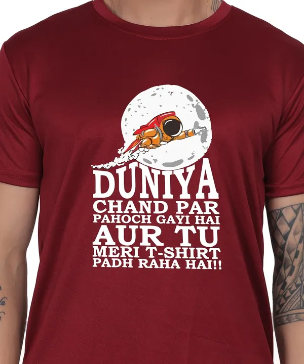 Brown_Cotton_Printed_Crew_Neck_Half_Sleeve_T-Shirt_For_Men