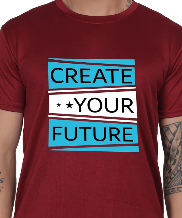 Brown_Cotton_Printed_Crew_Neck_Half_Sleeve_T-Shirt_For_Men