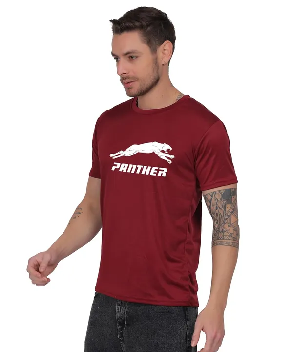 Brown_Cotton_Printed_Crew_Neck_Half_Sleeve_T-Shirt_For_Men