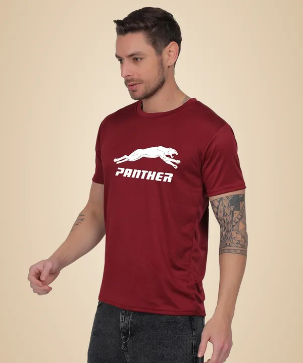 Brown_Cotton_Printed_Crew_Neck_Half_Sleeve_T-Shirt_For_Men