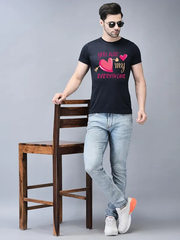Blue_Cotton_Printed_Crew_Neck_Half_Sleeve_T-Shirt_For_Men