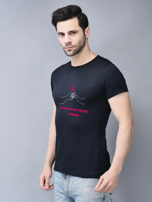 Blue_Cotton_Printed_Crew_Neck_Half_Sleeve_T-Shirt_For_Men