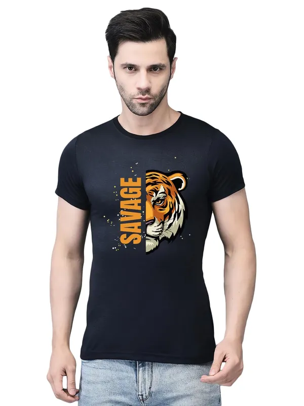 Blue_Cotton_Printed_Crew_Neck_Half_Sleeve_T-Shirt_For_Men