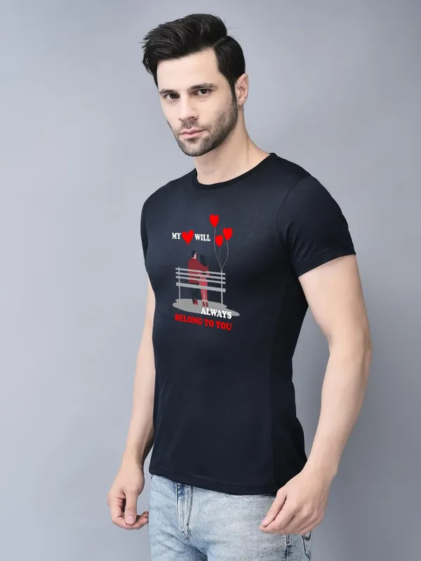 Blue_Cotton_Printed_Crew_Neck_Half_Sleeve_T-Shirt_For_Men
