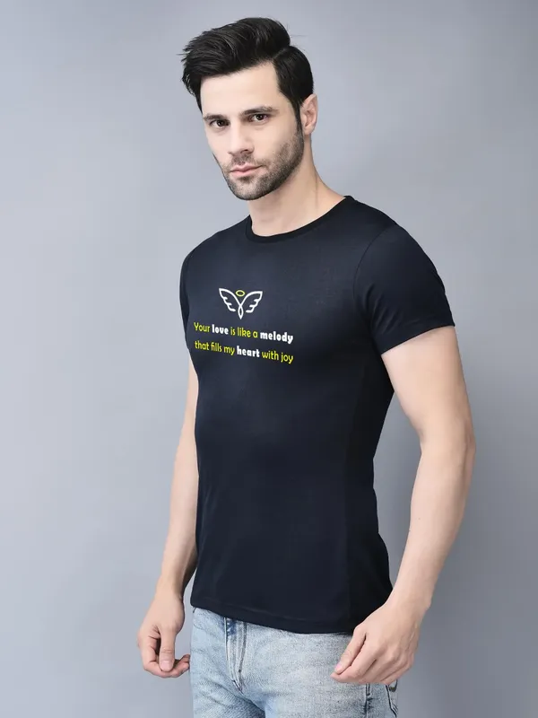 Blue_Cotton_Printed_Crew_Neck_Half_Sleeve_T-Shirt_For_Men