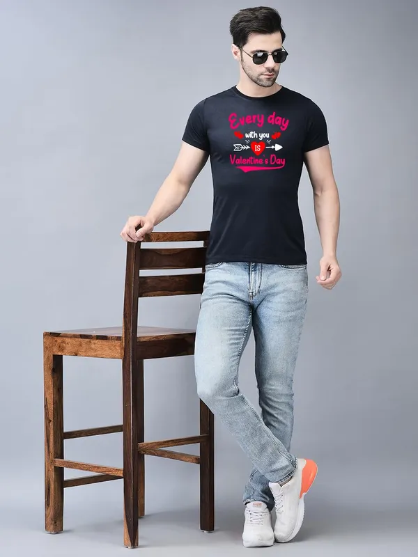 Blue_Cotton_Printed_Crew_Neck_Half_Sleeve_T-Shirt_For_Men