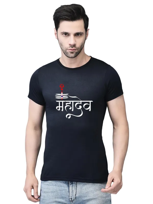 Blue_Cotton_Printed_Crew_Neck_Half_Sleeve_T-Shirt_For_Men