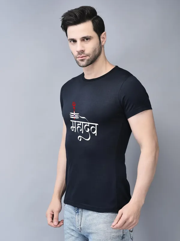 Blue_Cotton_Printed_Crew_Neck_Half_Sleeve_T-Shirt_For_Men