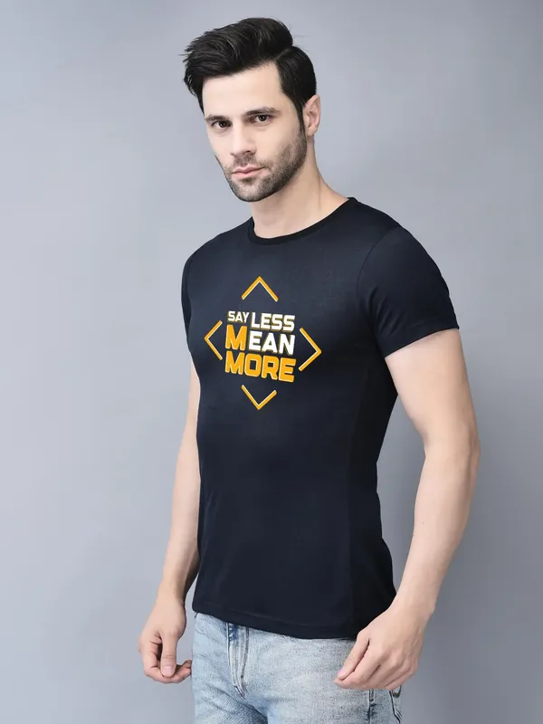Blue_Cotton_Printed_Crew_Neck_Half_Sleeve_T-Shirt_For_Men