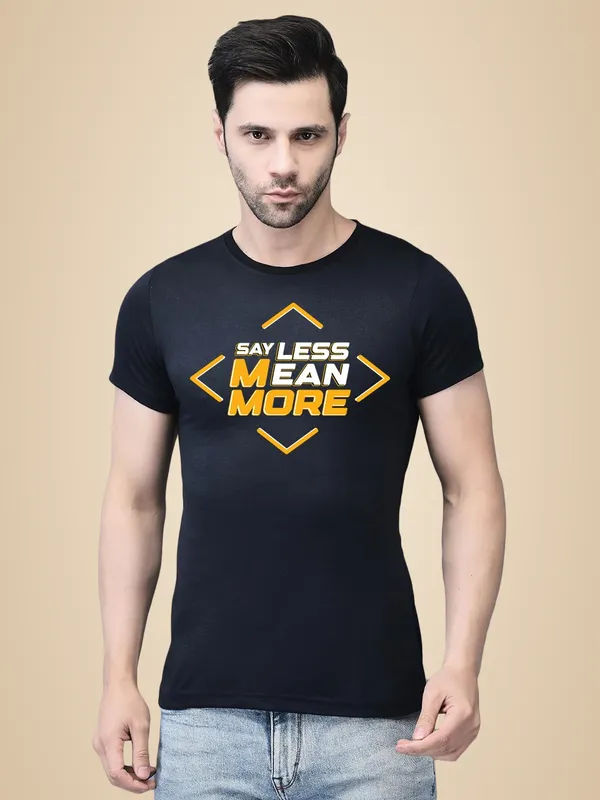 Blue_Cotton_Printed_Crew_Neck_Half_Sleeve_T-Shirt_For_Men