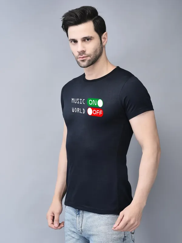 Blue_Cotton_Printed_Crew_Neck_Half_Sleeve_T-Shirt_For_Men