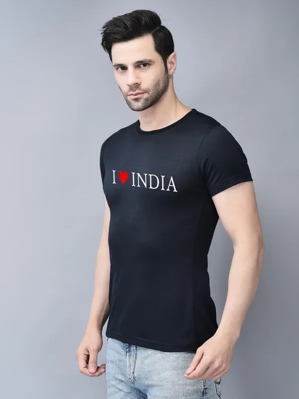 Blue_Cotton_Printed_Crew_Neck_Half_Sleeve_T-Shirt_For_Men