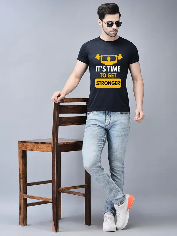 Blue_Cotton_Printed_Crew_Neck_Half_Sleeve_T-Shirt_For_Men