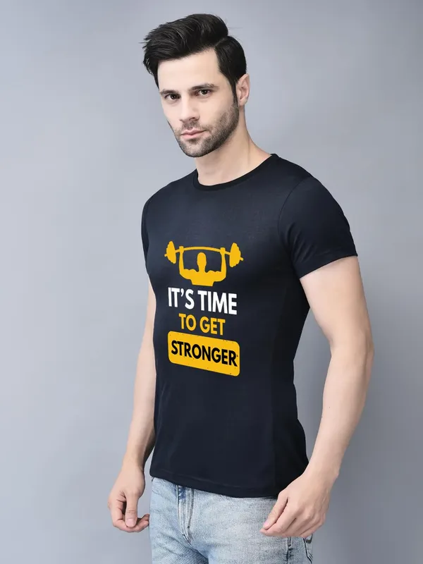 Blue_Cotton_Printed_Crew_Neck_Half_Sleeve_T-Shirt_For_Men