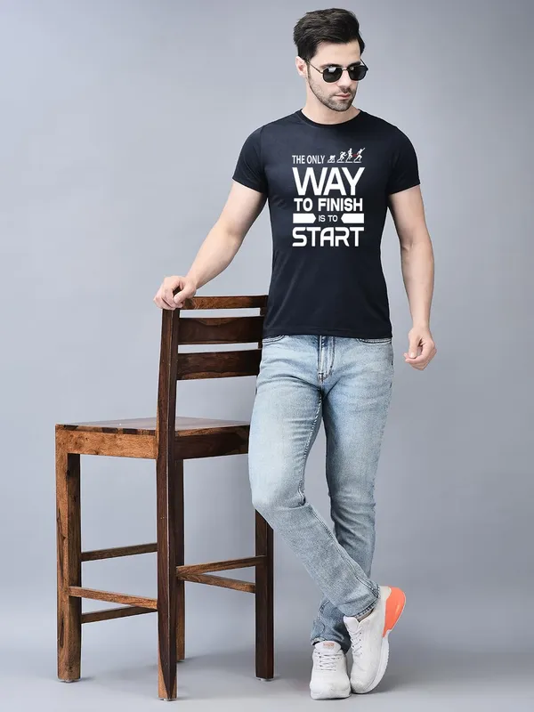 Blue_Cotton_Printed_Crew_Neck_Half_Sleeve_T-Shirt_For_Men