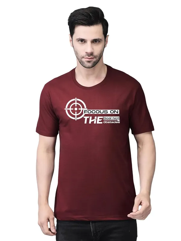 Red_Cotton_Printed_Crew_Neck_Half_Sleeve_T-Shirt_For_Men
