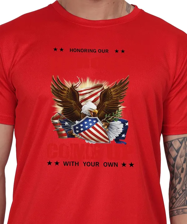 Red_Cotton_Printed_Crew_Neck_Half_Sleeve_T-Shirt_For_Men