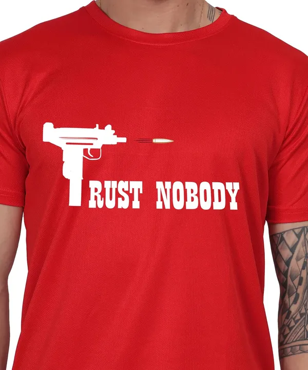 Red_Cotton_Printed_Crew_Neck_Half_Sleeve_T-Shirt_For_Men