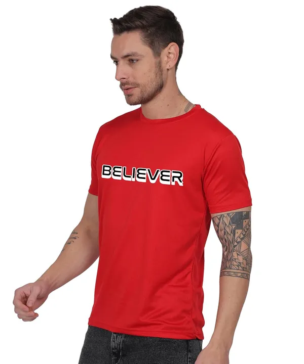 Red_Cotton_Printed_Crew_Neck_Half_Sleeve_T-Shirt_For_Men