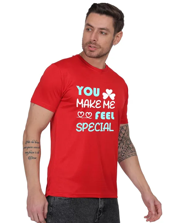 Red_Cotton_Printed_Crew_Neck_Half_Sleeve_T-Shirt_For_Men
