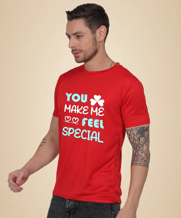 Red_Cotton_Printed_Crew_Neck_Half_Sleeve_T-Shirt_For_Men