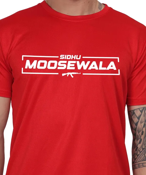 Red_Cotton_Printed_Crew_Neck_Half_Sleeve_T-Shirt_For_Men