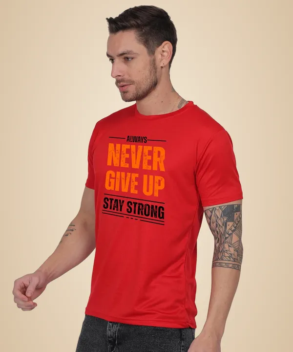 Red_Cotton_Printed_Crew_Neck_Half_Sleeve_T-Shirt_For_Men