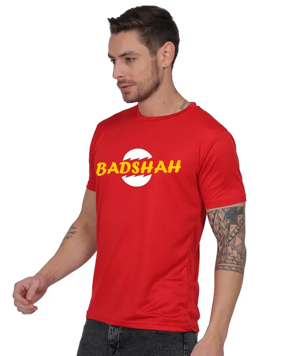 Red_Cotton_Printed_Crew_Neck_Half_Sleeve_T-Shirt_For_Men